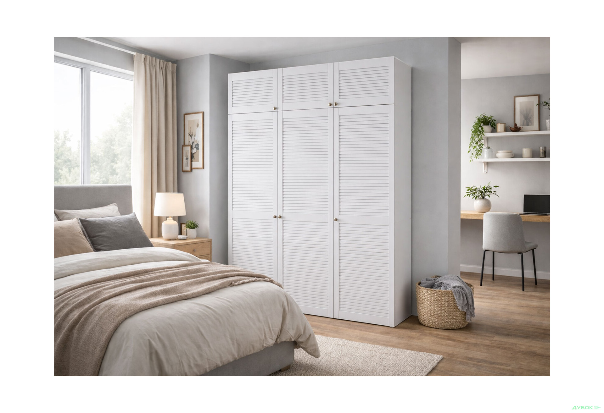 Изображение 2 - Шкаф Вип-Мастер Техас 3-дверный с антресолью 150 см Белый