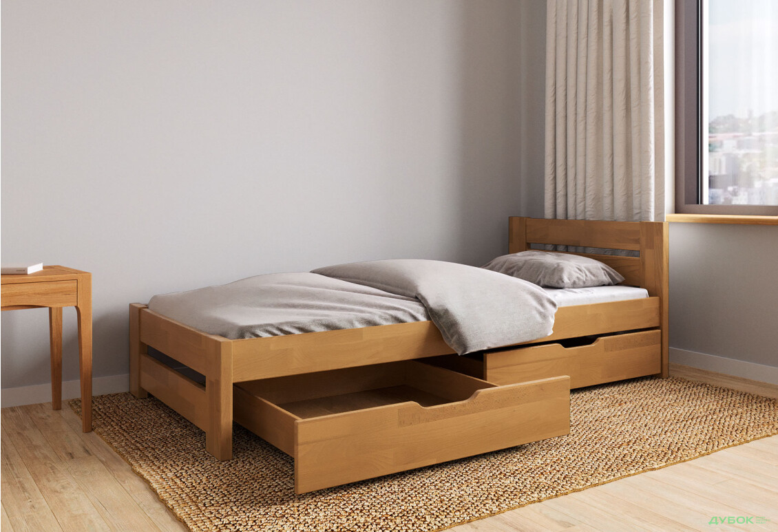 Зображення 3 - Ліжко Arbor Drev Симфонія 90х200, бук, горіх