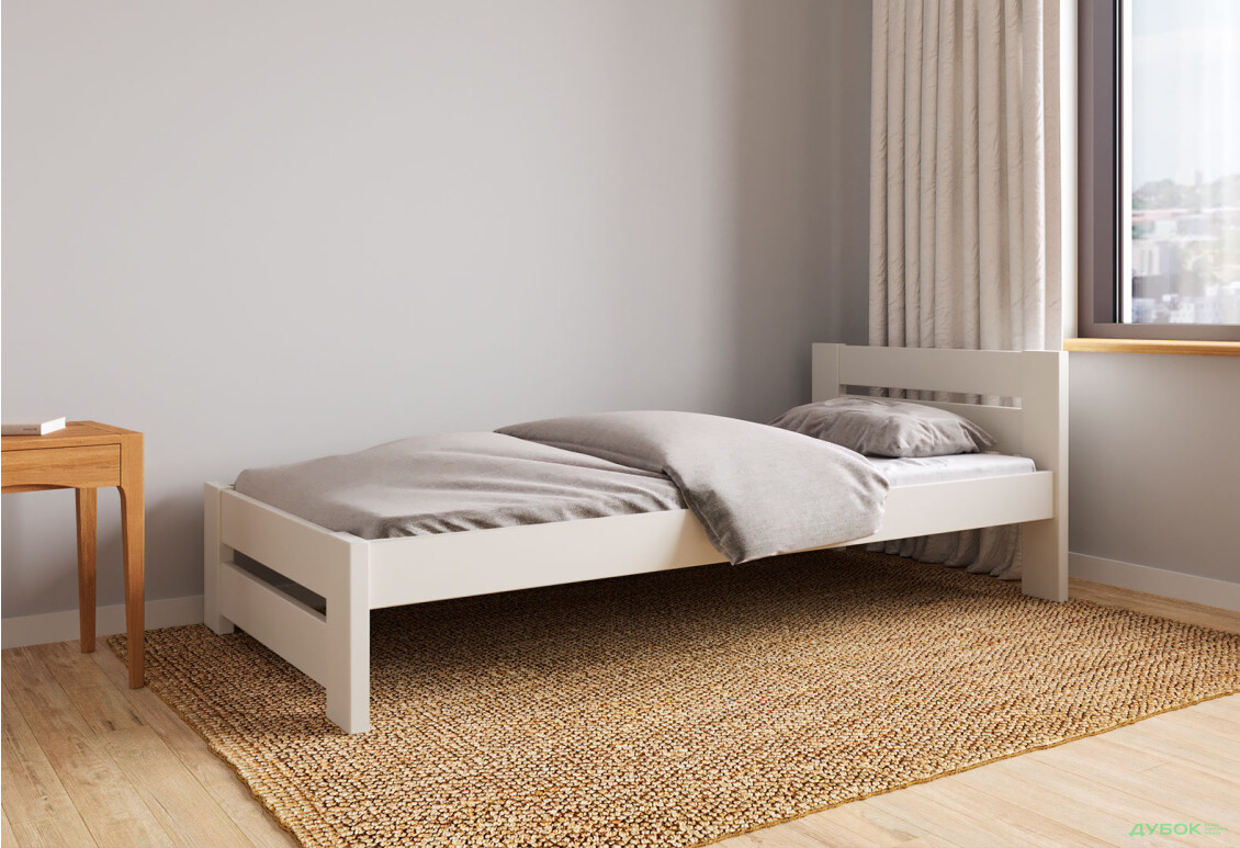 Ліжко Arbor Drev Симфонія 90х200, сосна, білий - Зображення 2 Зображення 2 - Ліжко Arbor Drev Симфонія 90х200, сосна, білий