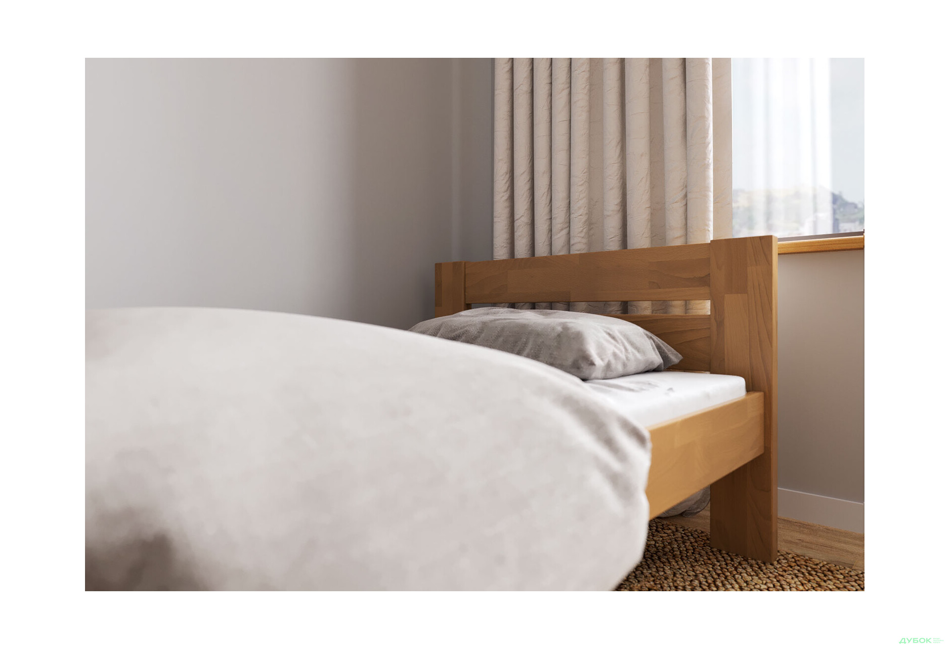 Кровать Arbor Drev Симфония 90х200, сосна, орех - Изображение 2 Изображение 2 - Кровать Arbor Drev Симфония 90х200, сосна, орех