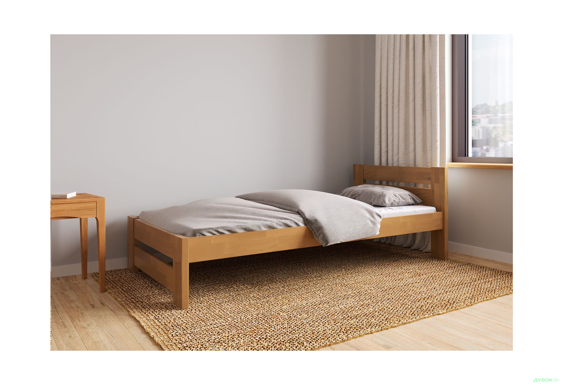 Кровать Arbor Drev Симфония 90х200, сосна, орех - Изображение 4 Изображение 4 - Кровать Arbor Drev Симфония 90х200, сосна, орех