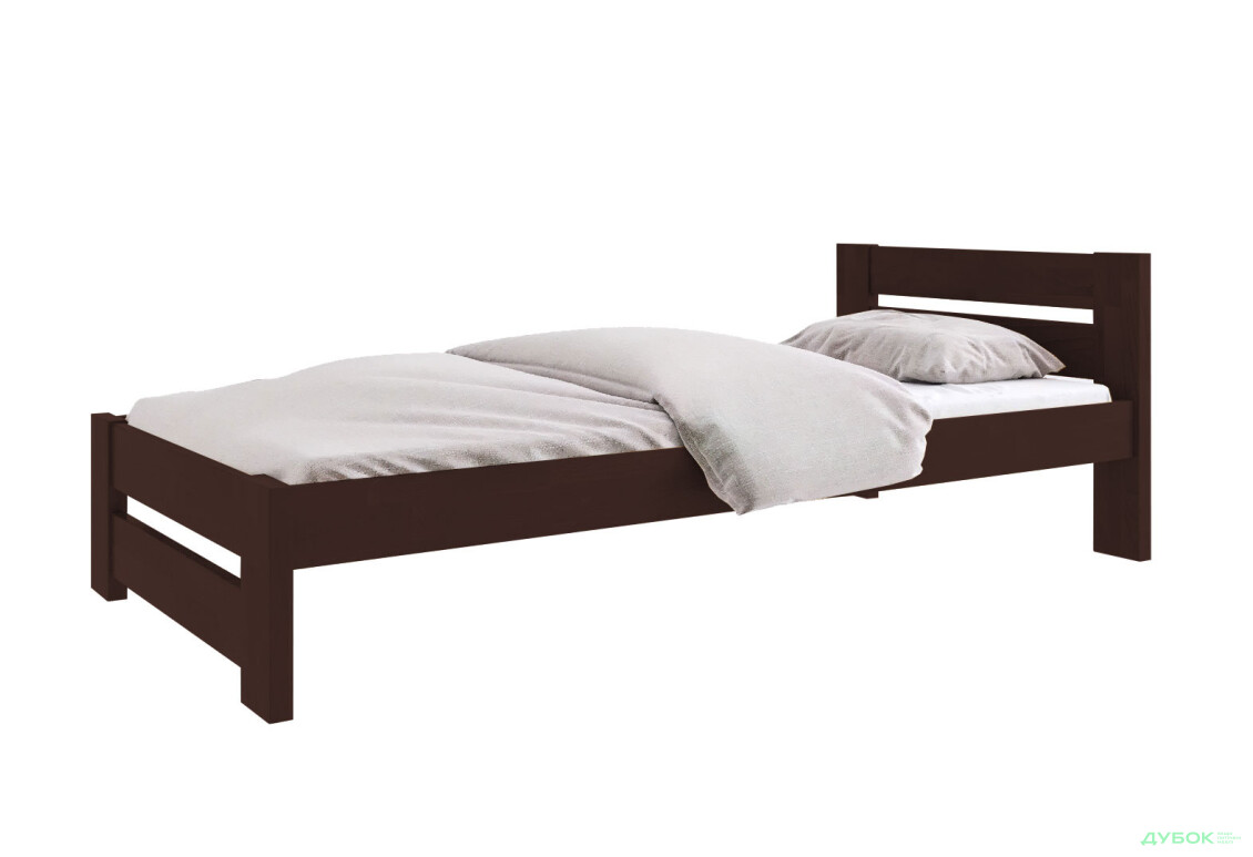 Ліжко Arbor Drev Симфонія 90х190, бук, темний горіх