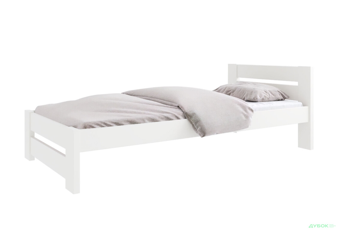 Ліжко Arbor Drev Симфонія 90х190, сосна, білий - Зображення 1 Зображення 1 - Ліжко Arbor Drev Симфонія 90х190, сосна, білий