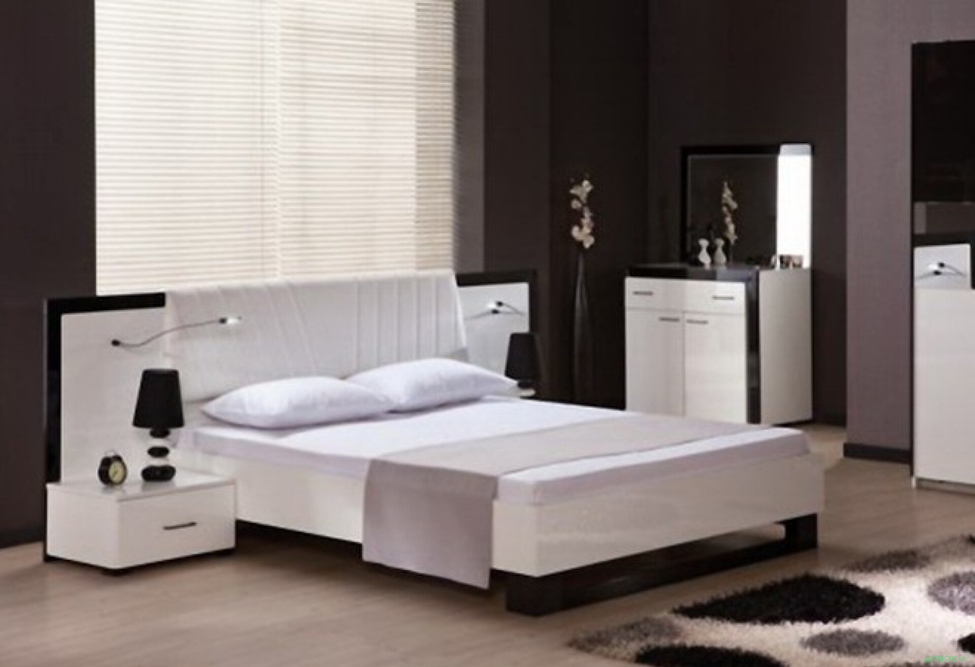 Фото 2 - Ліжко 160 + ламелі (спальня) Гармонія Embawood