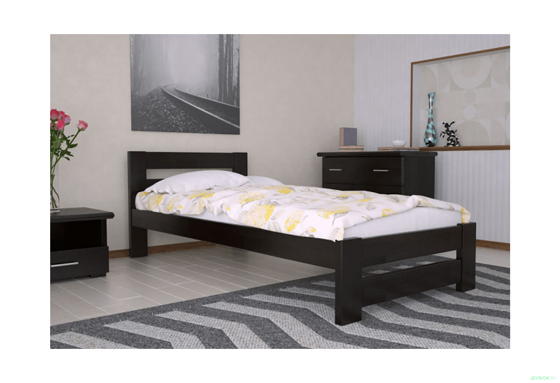 Изображение 3 - Кровать Arbor Drev Симфония 90х190, сосна, венге магия