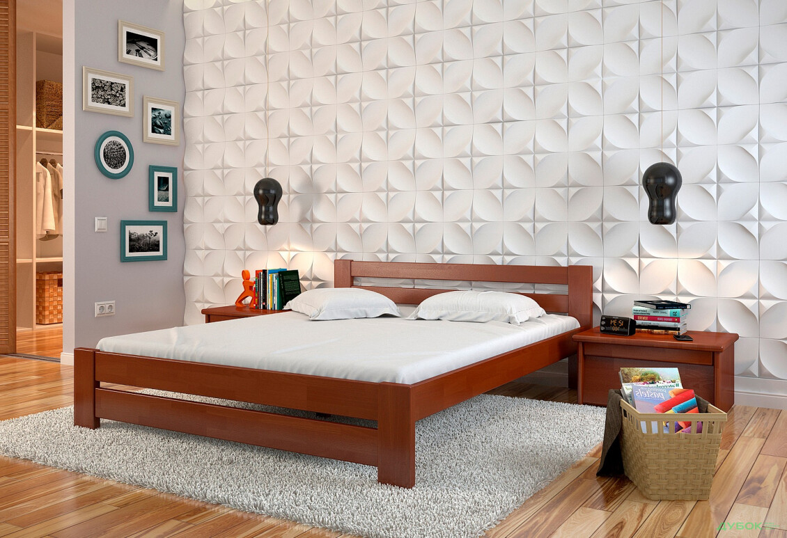 Ліжко Arbor Drev Симфонія 120х200, бук, яблуня локарно - Зображення 2 Зображення 2 - Ліжко Arbor Drev Симфонія 120х200, бук, яблуня локарно