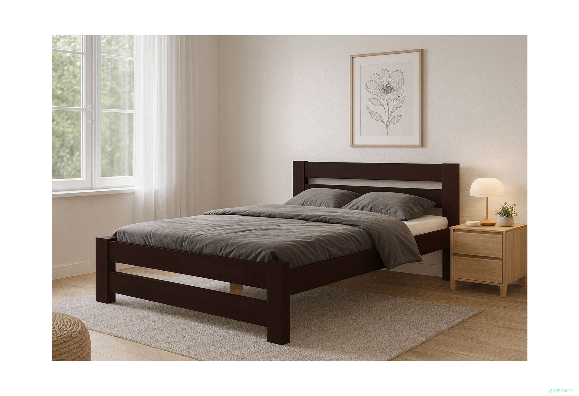 Изображение 2 - Кровать Arbor Drev Симфония 120х200, сосна, венге