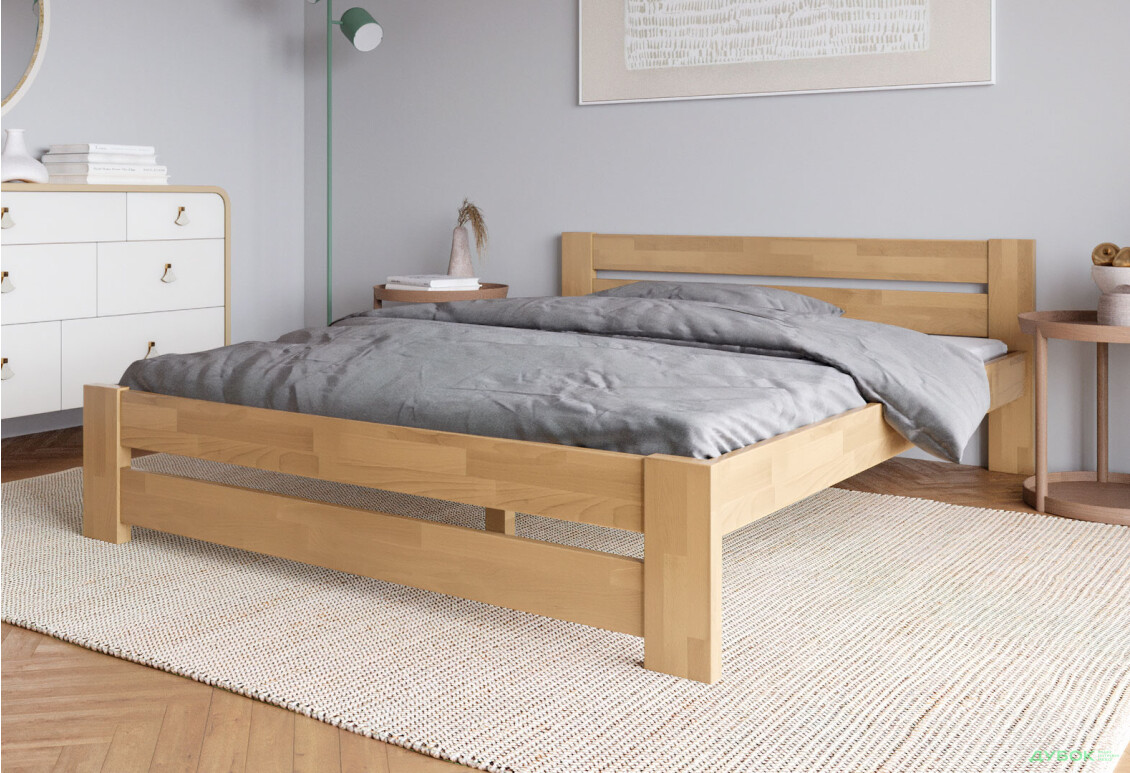 Ліжко Arbor Drev Симфонія 140х200, бук, вільха - Зображення 3 Зображення 3 - Ліжко Arbor Drev Симфонія 140х200, бук, вільха