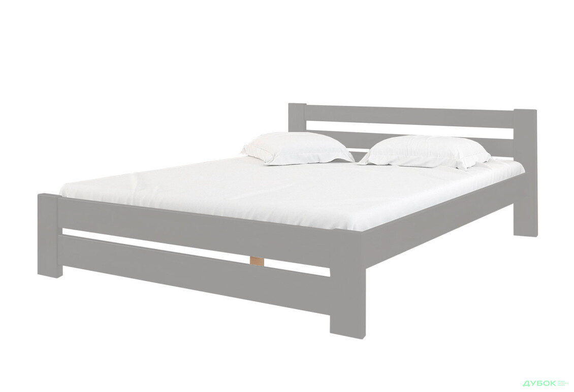 Ліжко Arbor Drev Симфонія 140х200, бук, сірий