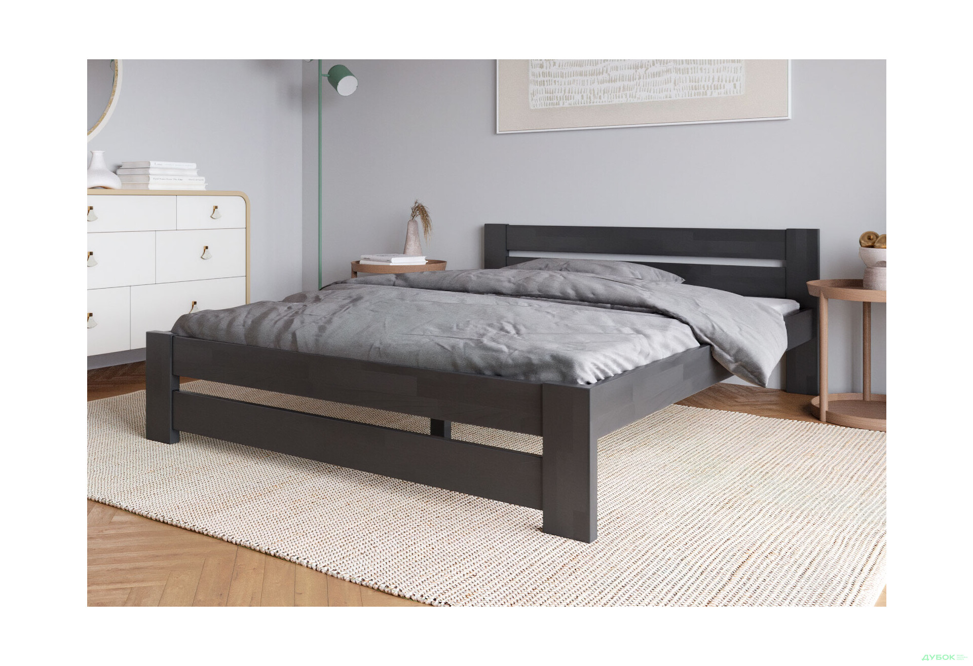 Ліжко Arbor Drev Симфонія 140х200, сосна, венге магія - Зображення 2 Зображення 2 - Ліжко Arbor Drev Симфонія 140х200, сосна, венге магія