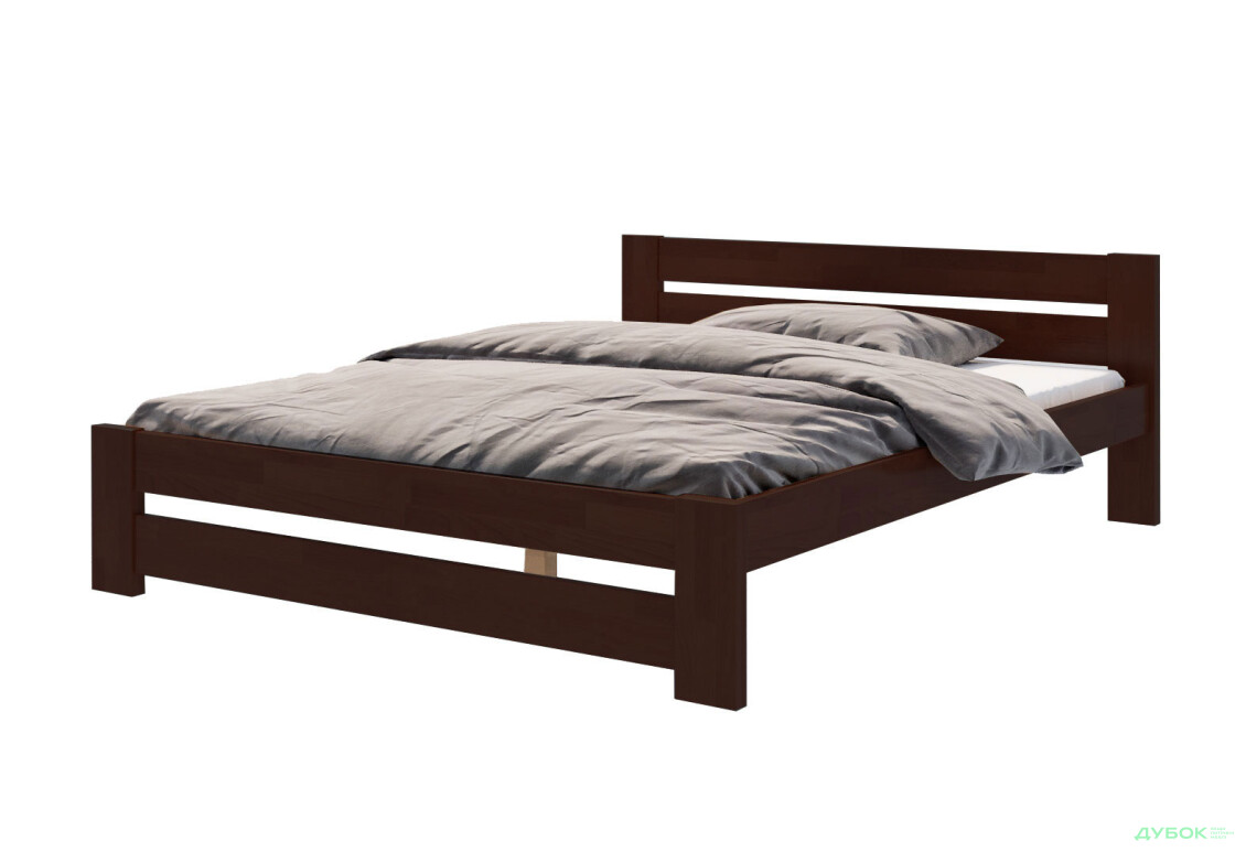 Ліжко Arbor Drev Симфонія 140х200, сосна, темний горіх - Зображення 1 Зображення 1 - Ліжко Arbor Drev Симфонія 140х200, сосна, темний горіх