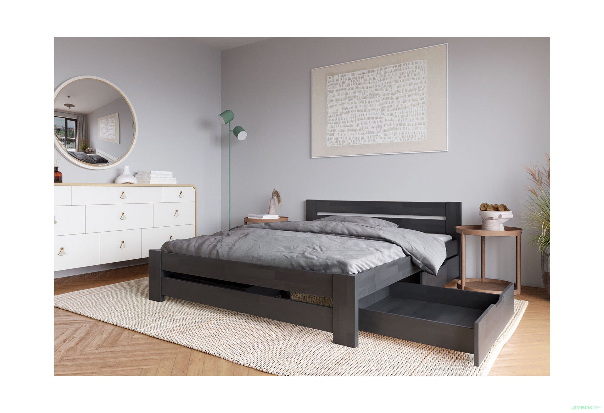 Изображение 4 - Кровать Arbor Drev Симфония 140х190, сосна, венге магия