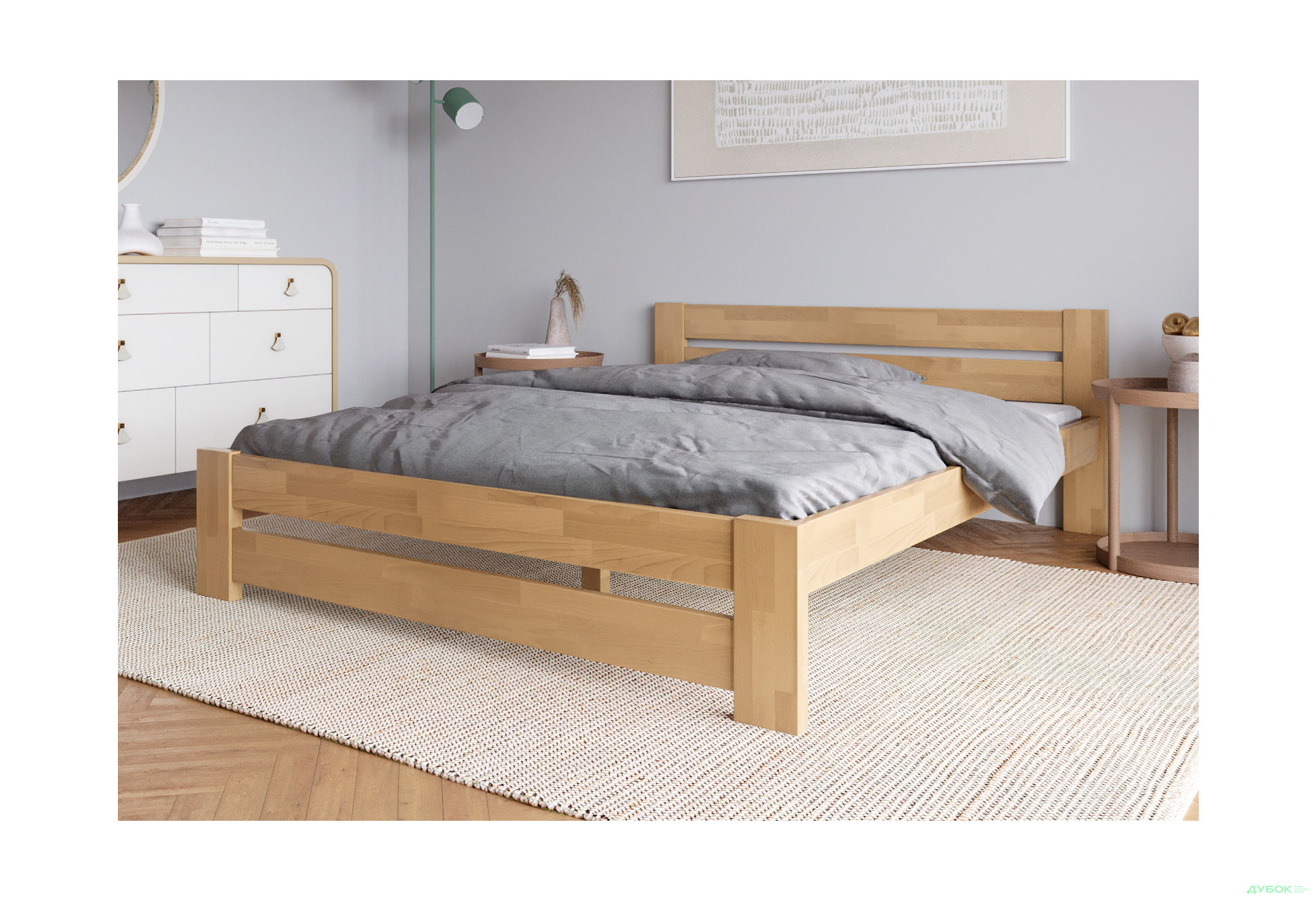 Изображение 3 - Кровать Arbor Drev Симфония 140х190, сосна, ольха