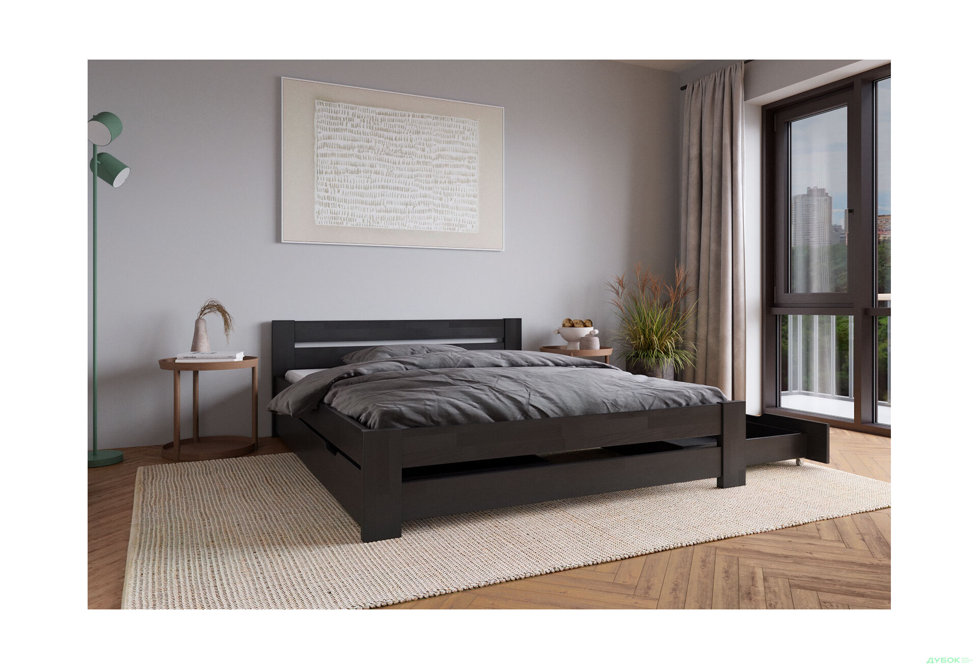 Зображення 5 - Ліжко Arbor Drev Симфонія 160х200, бук, венге магія