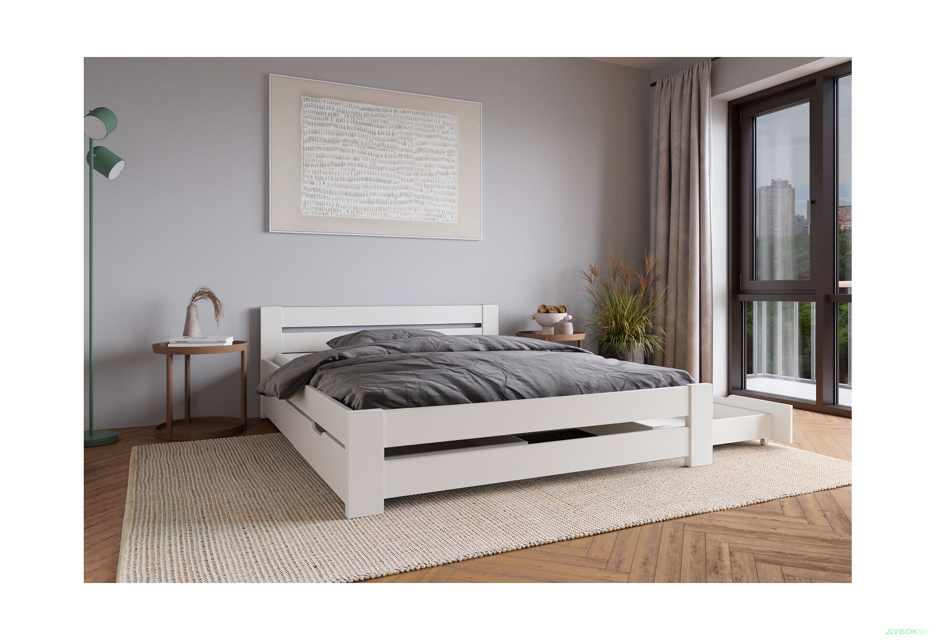 Изображение 3 - Кровать Arbor Drev Симфония 160х200, сосна, белый