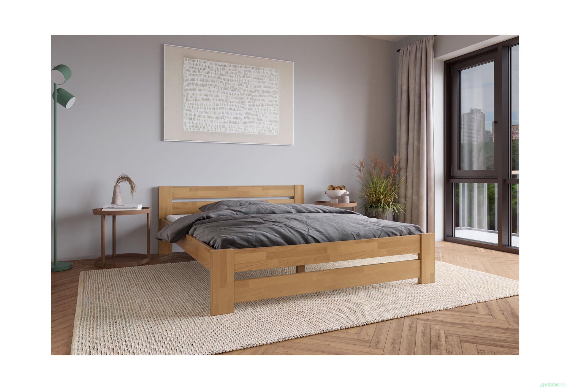 Ліжко Arbor Drev Симфонія 180х200, бук, горіх - Зображення 2 Зображення 2 - Ліжко Arbor Drev Симфонія 180х200, бук, горіх