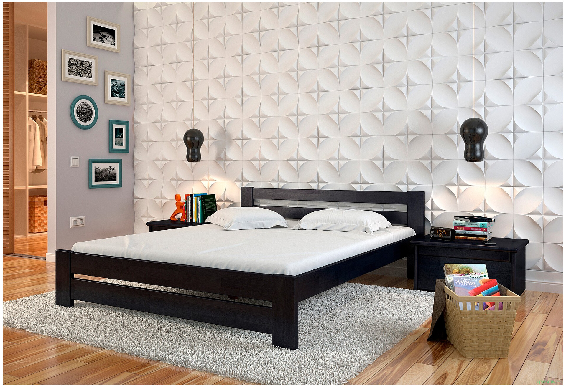 Зображення 7 - Ліжко Arbor Drev Симфонія 180х200, сосна, венге магія