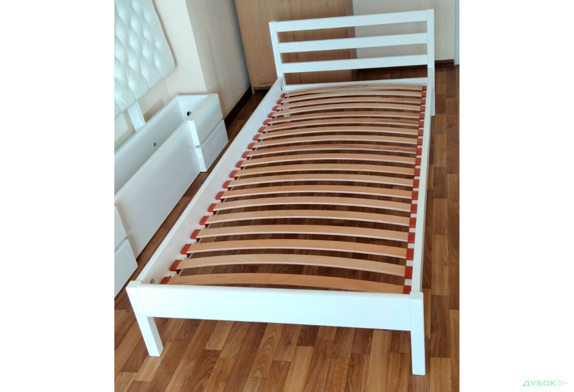 Ліжко Arbor Drev Соня сосна 80х200, білий - Зображення 3 Зображення 3 - Ліжко Arbor Drev Соня сосна 80х200, білий