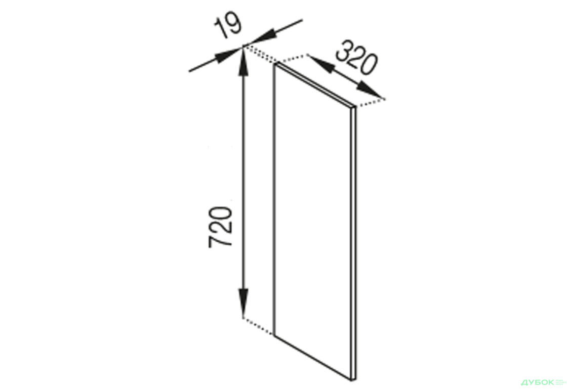 В панель (h-720) Тіна Світ Меблів - Зображення 1 Зображення 1 - В панель (h-720) Тіна Світ Меблів