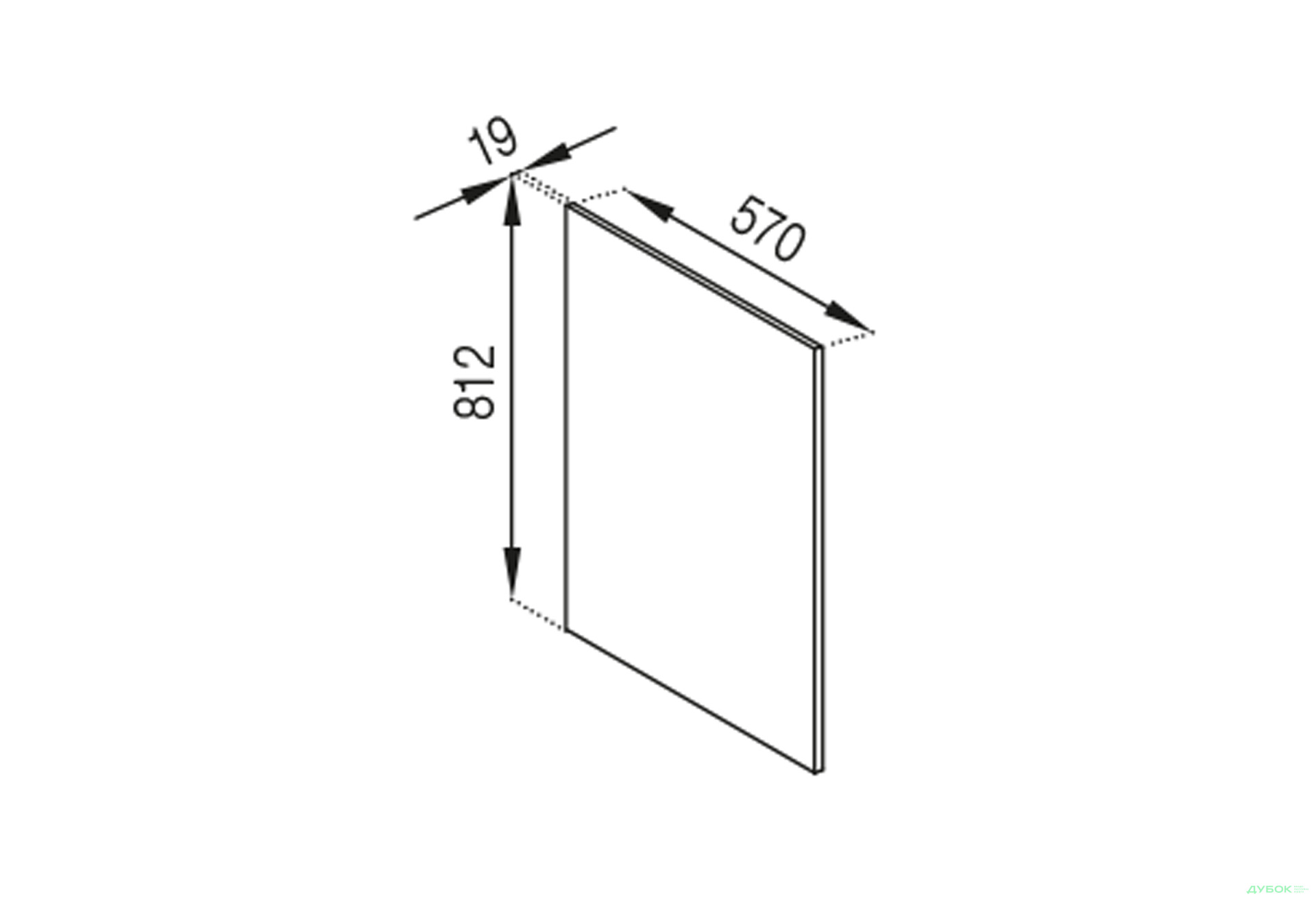 Н панель 812 Тіна Світ Меблів - Зображення 1 Зображення 1 - Н панель 812 Тіна Світ Меблів
