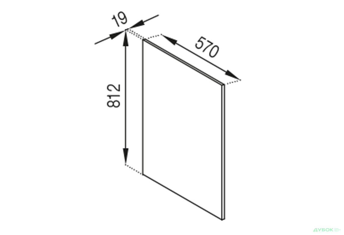 Н панель 812 Тіна Світ Меблів - Зображення 1 Зображення 1 - Н панель 812 Тіна Світ Меблів