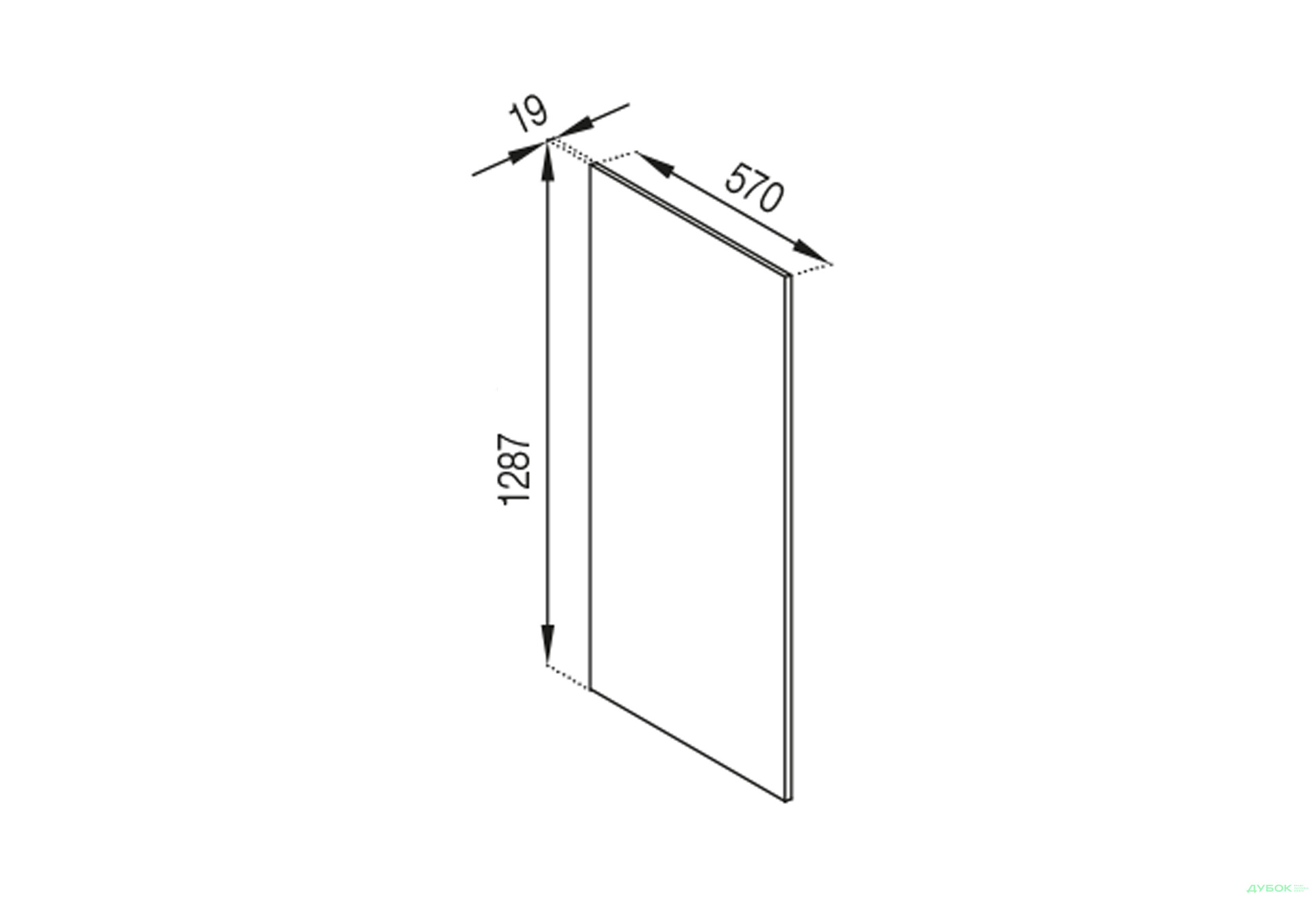 П панель внутрішня (h-720) до ст-ці 28 мм Тіна Світ Меблів - Зображення 1 Зображення 1 - П панель внутрішня (h-720) до ст-ці 28 мм Тіна Світ Меблів