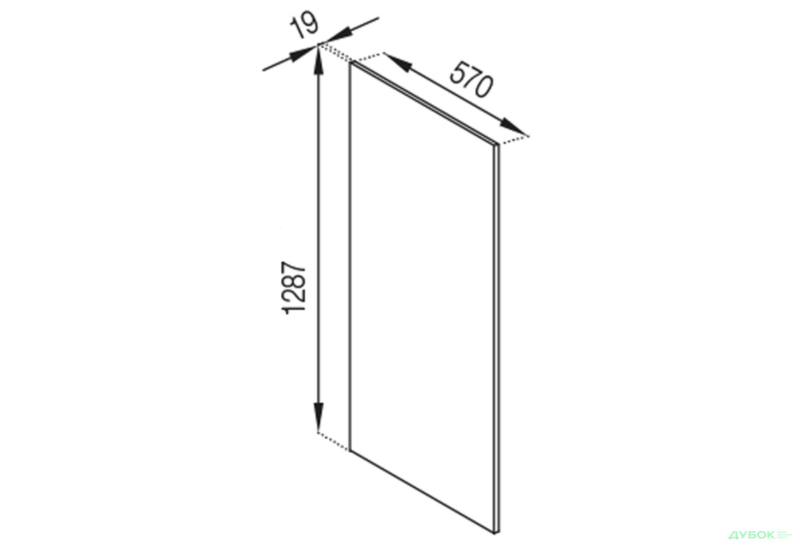 П панель внутрішня (h-720) до ст-ці 28 мм Тіна Світ Меблів - Зображення 1 Зображення 1 - П панель внутрішня (h-720) до ст-ці 28 мм Тіна Світ Меблів