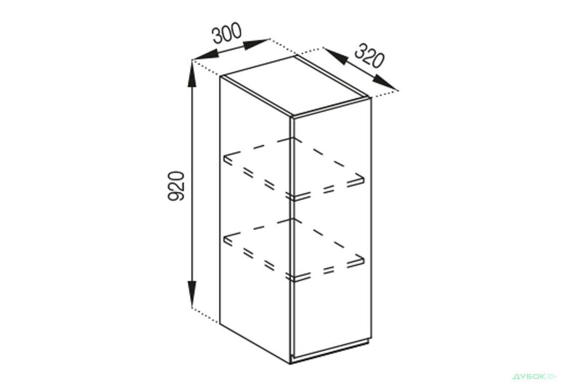 В 30 (h-920) Тіна Світ Меблів - Зображення 1 Зображення 1 - В 30 (h-920) Тіна Світ Меблів