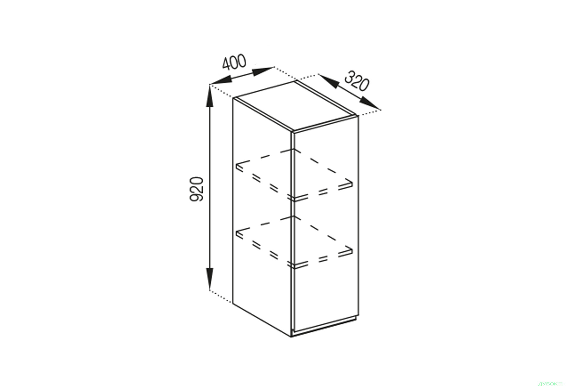 В 40 (h-920) Тіна Світ Меблів - Зображення 1 Зображення 1 - В 40 (h-920) Тіна Світ Меблів
