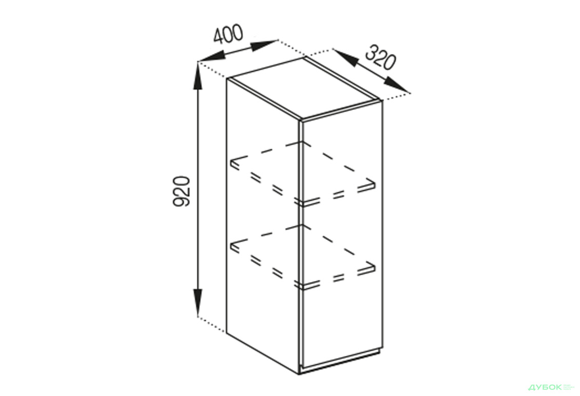В 40 (h-920) Тіна Світ Меблів - Зображення 1 Зображення 1 - В 40 (h-920) Тіна Світ Меблів