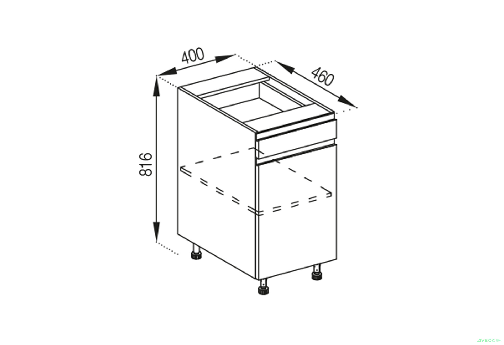 Н 40 ДШ LUX Тіна Світ Меблів - Зображення 1 Зображення 1 - Н 40 ДШ LUX Тіна Світ Меблів
