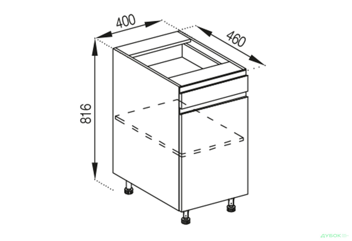 Н 40 ДШ LUX Тіна Світ Меблів - Зображення 1 Зображення 1 - Н 40 ДШ LUX Тіна Світ Меблів