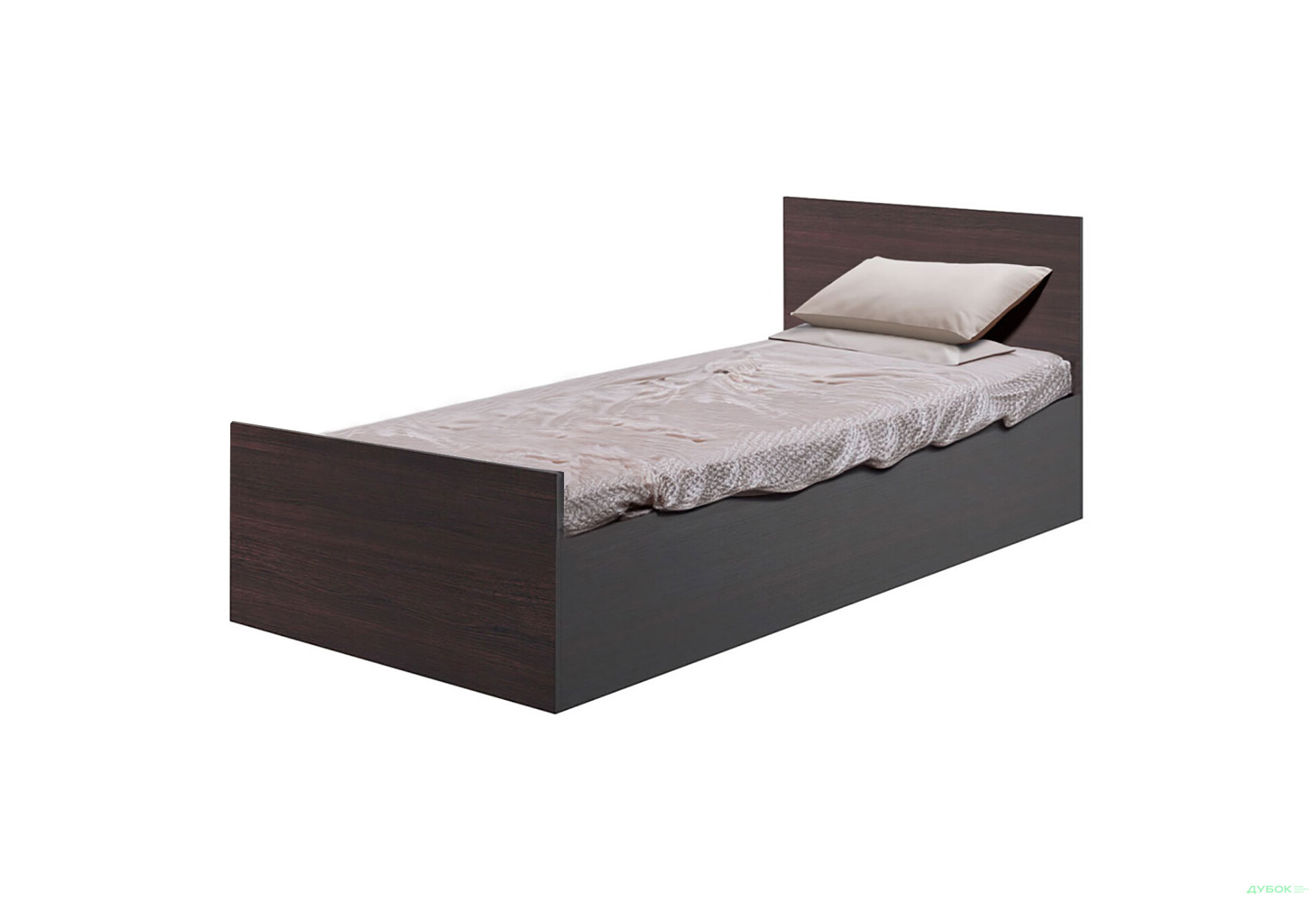Ліжко-подіум Київський стандарт Е 0.9 80х200 см венге - Зображення 1 Зображення 1 - Ліжко-подіум Київський стандарт Е 0.9 80х200 см венге