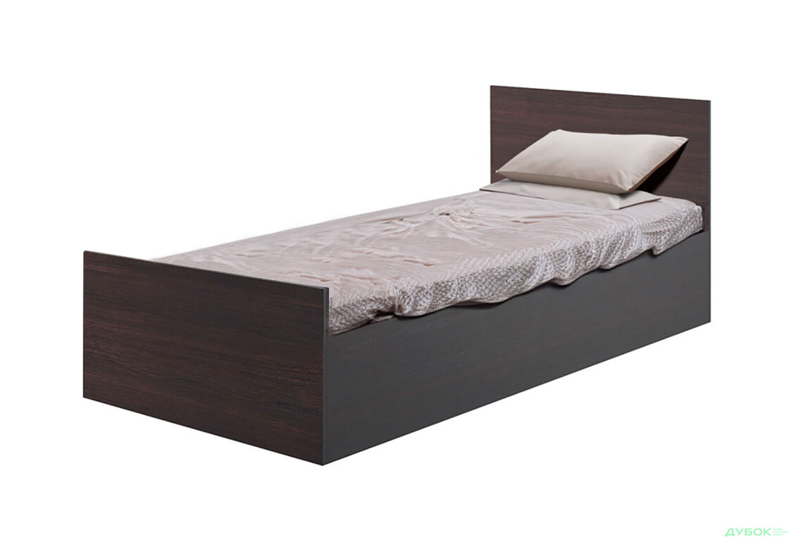 Ліжко-подіум Київський стандарт Е 0.9 80х200 см венге - Зображення 1 Зображення 1 - Ліжко-подіум Київський стандарт Е 0.9 80х200 см венге