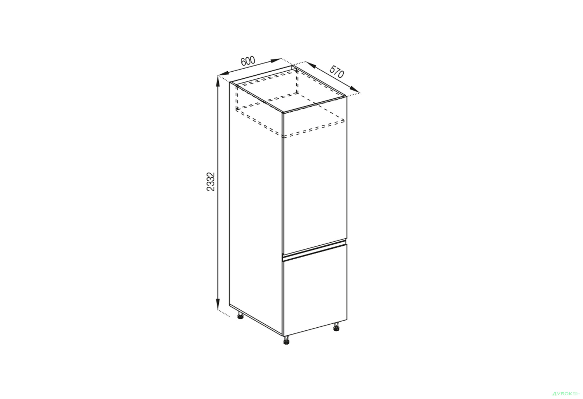 П 60 Х (h-920) Тіна Світ Меблів - Зображення 1 Зображення 1 - П 60 Х (h-920) Тіна Світ Меблів