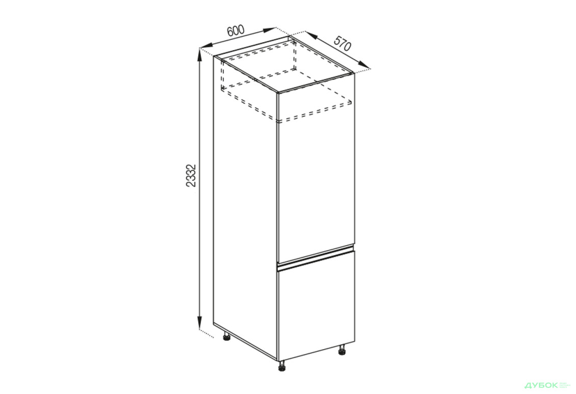 П 60 Х (h-920) Тіна Світ Меблів - Зображення 1 Зображення 1 - П 60 Х (h-920) Тіна Світ Меблів
