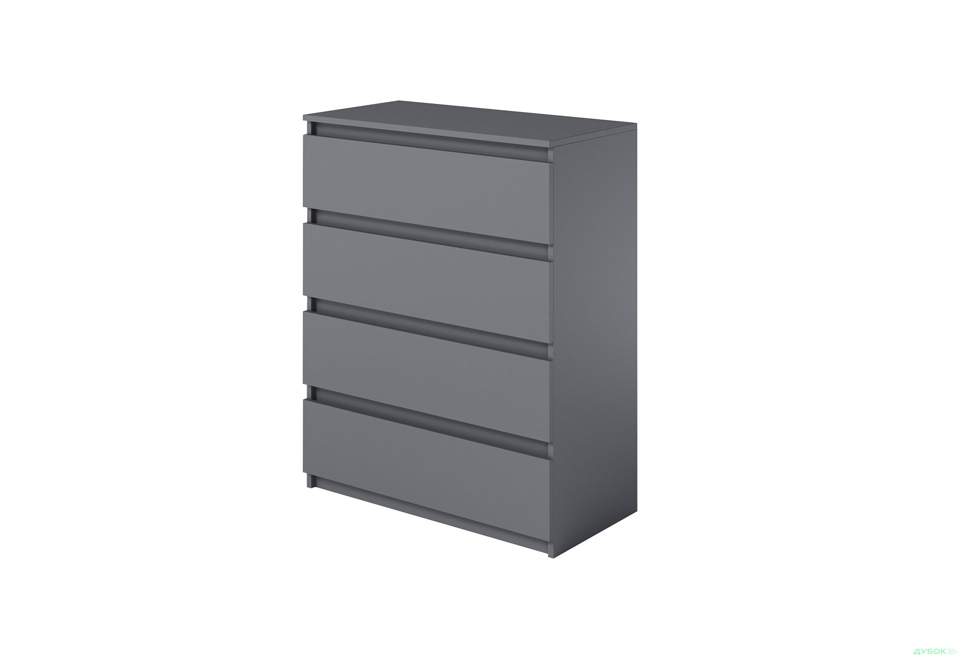 Комод Moreli Мінімал (Т215) з шухлядами 80 см антрацит - Зображення 1 Зображення 1 - Комод Moreli Мінімал (Т215) з шухлядами 80 см антрацит