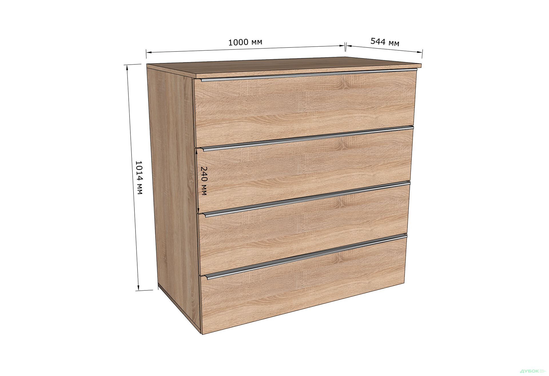 Комод Moreli Грант (ТХ04) з шухлядами 100 см білий / антрацит - Зображення 3 Зображення 3 - Комод Moreli Грант (ТХ04) з шухлядами 100 см білий / антрацит