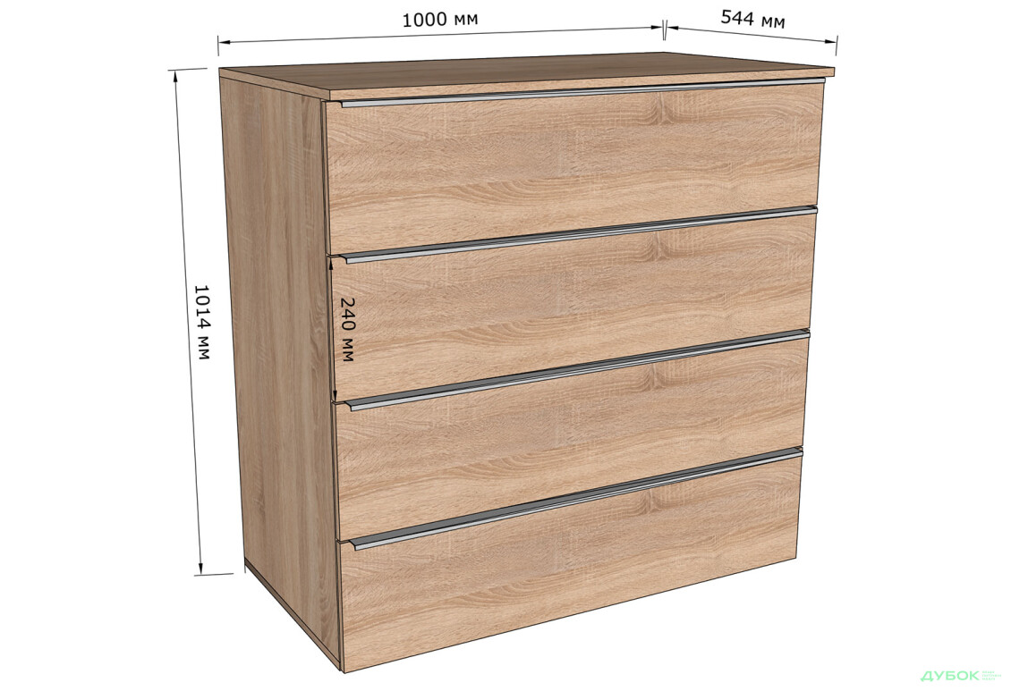 Комод Moreli Грант (ТХ04) з шухлядами 100 см білий / антрацит - Зображення 3 Зображення 3 - Комод Moreli Грант (ТХ04) з шухлядами 100 см білий / антрацит