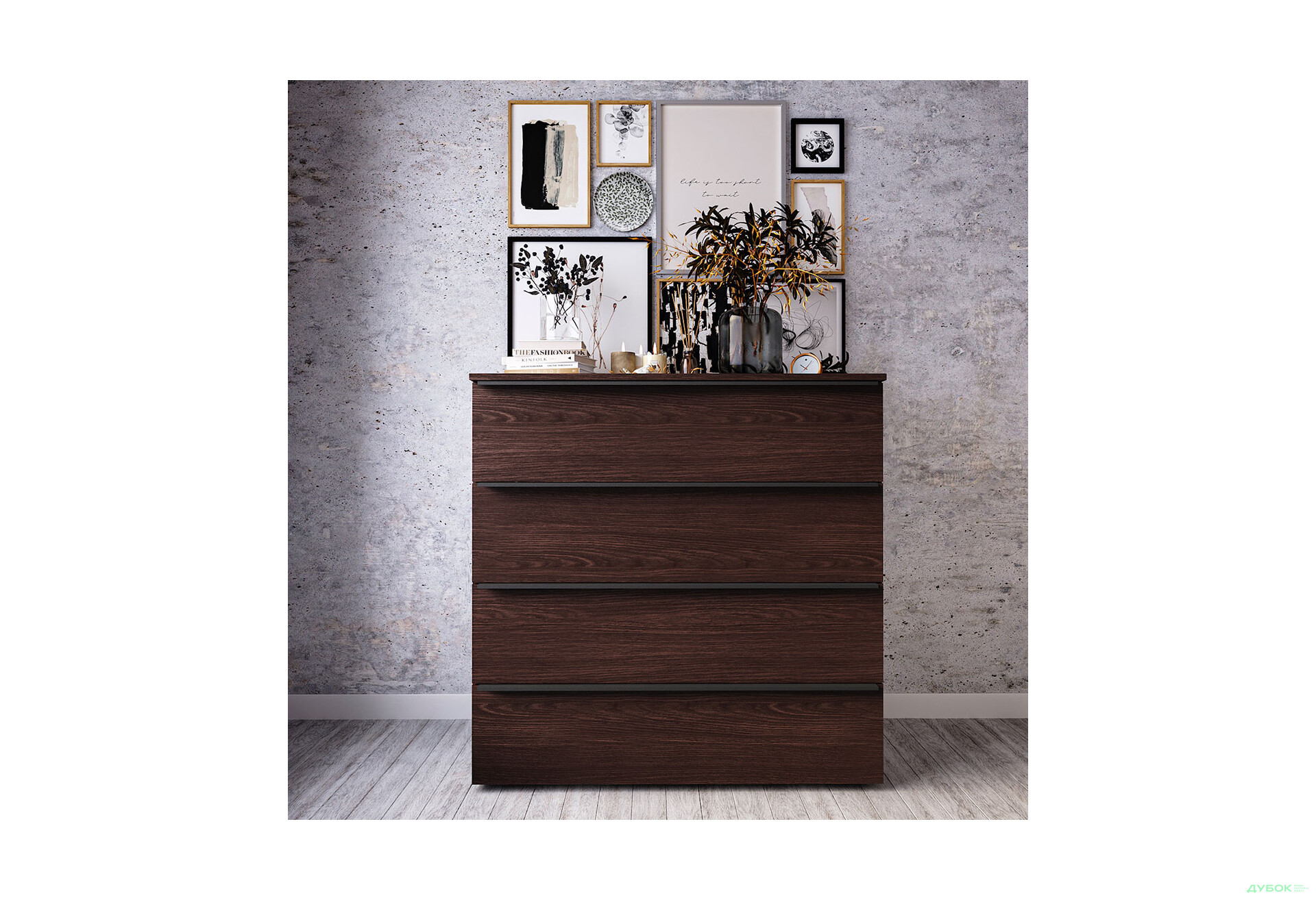 Комод Moreli Грант (ТХ04) з шухлядами 100 см венге магія - Зображення 2 Зображення 2 - Комод Moreli Грант (ТХ04) з шухлядами 100 см венге магія