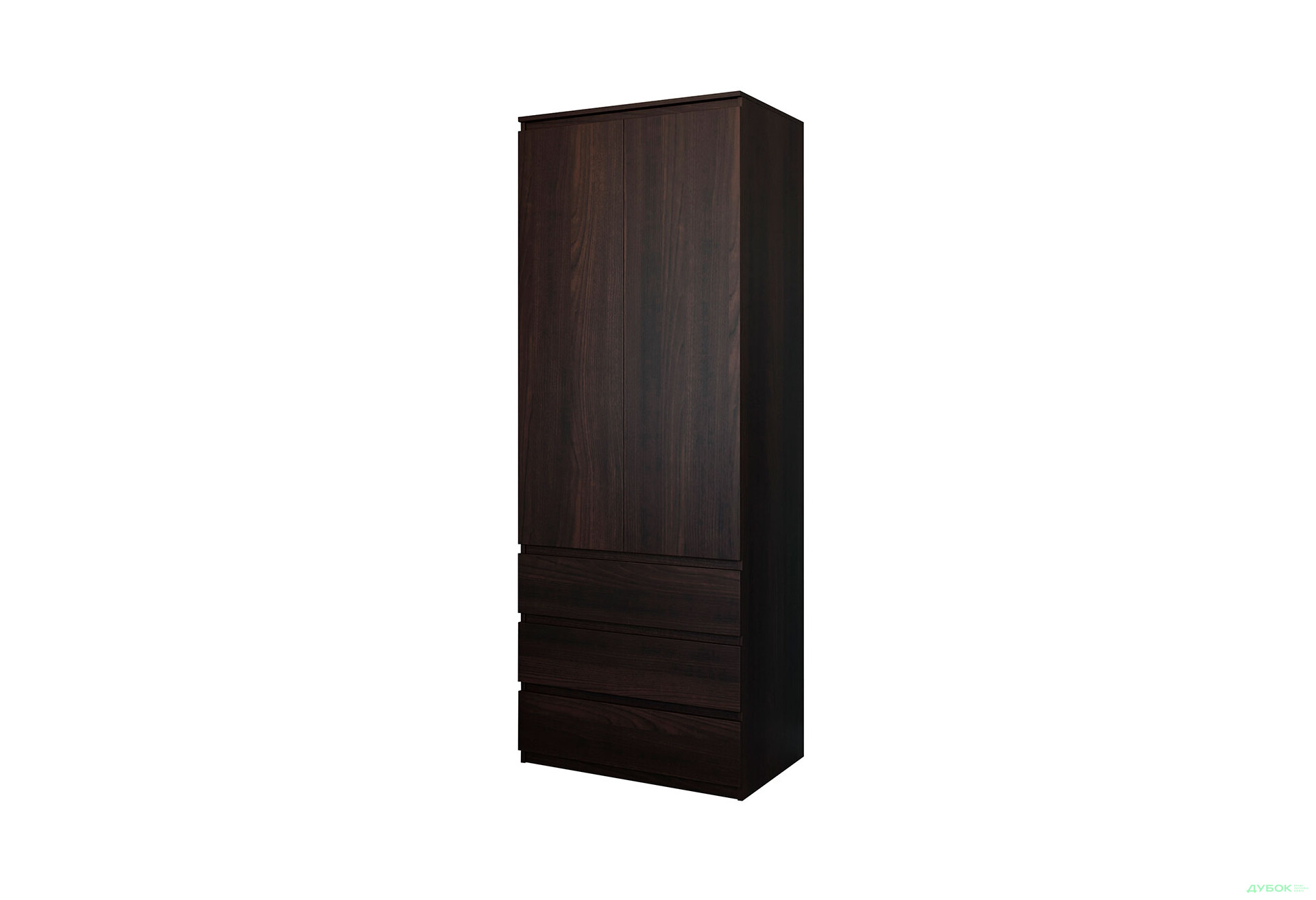 Шафа Moreli Т211 зі штангою та шухлядами 2-дверна 80 см венге магія - Зображення 1 Зображення 1 - Шафа Moreli Т211 зі штангою та шухлядами 2-дверна 80 см венге магія