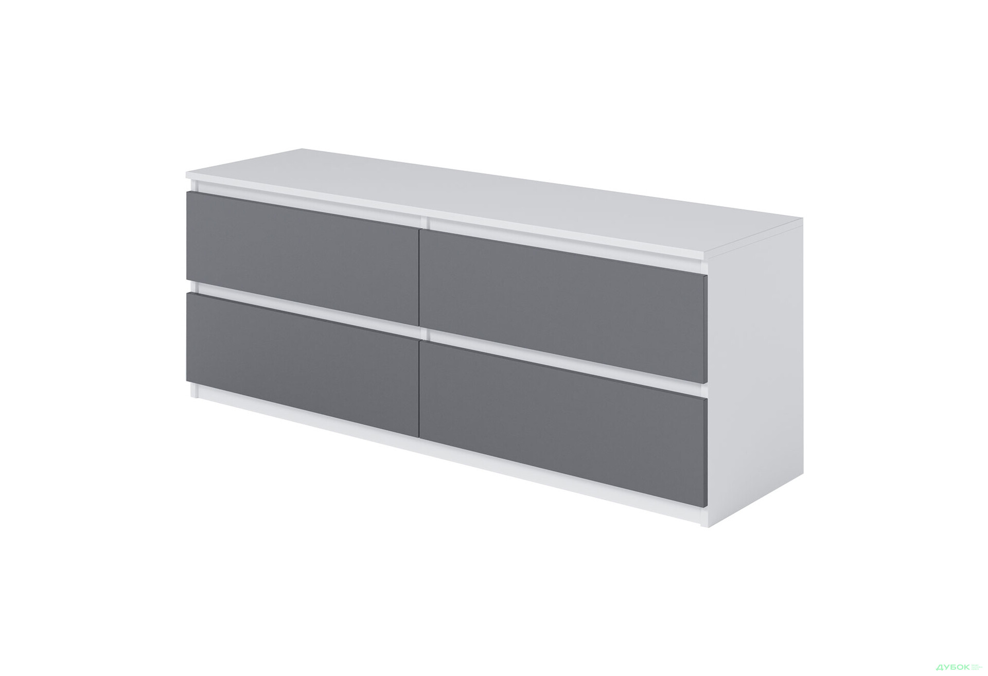 Тумба під ТВ Moreli Локі (Т223) з шухлядами 140 см білий / антрацит - Зображення 1 Зображення 1 - Тумба під ТВ Moreli Локі (Т223) з шухлядами 140 см білий / антрацит