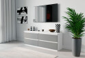 Тумба під ТВ Moreli Локі (Т223) з шухлядами 140 см білий / антрацит - Зображення 2 Зображення 2 - Тумба під ТВ Moreli Локі (Т223) з шухлядами 140 см білий / антрацит