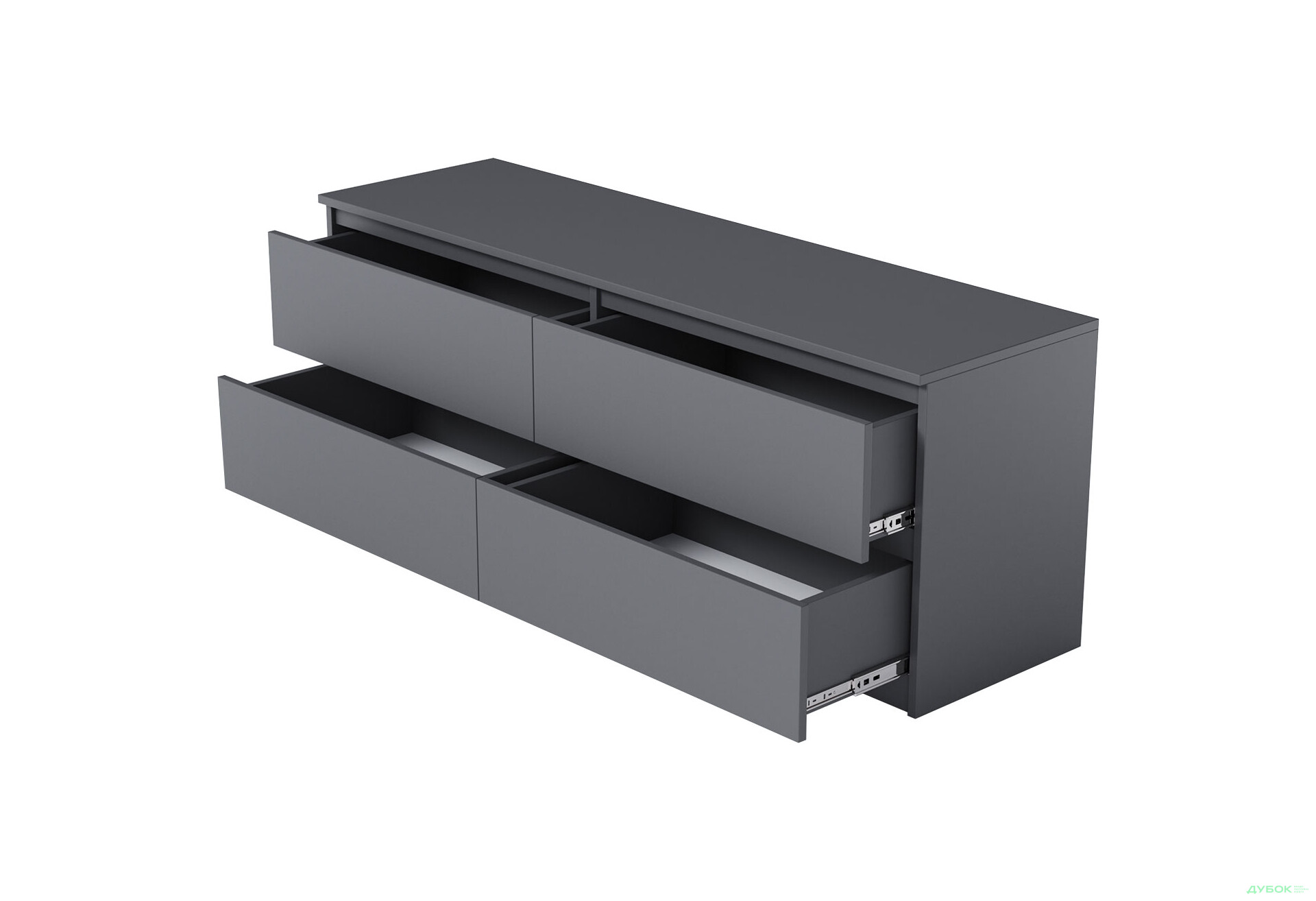 Тумба под ТВ Moreli Локи (Т223) с ящиками 140 см антрацит - Изображение 3 Изображение 3 - Тумба под ТВ Moreli Локи (Т223) с ящиками 140 см антрацит