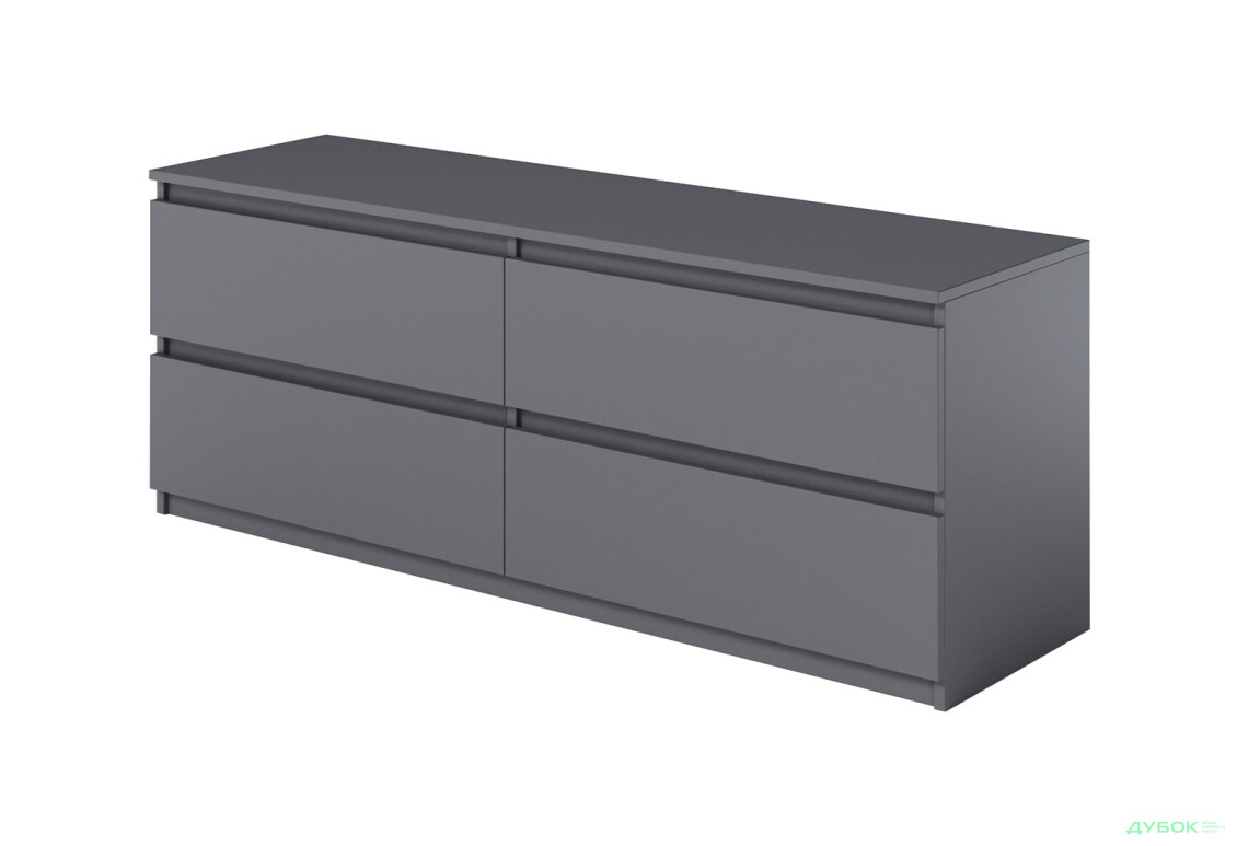 Тумба под ТВ Moreli Локи (Т223) с ящиками 140 см антрацит - Изображение 1 Изображение 1 - Тумба под ТВ Moreli Локи (Т223) с ящиками 140 см антрацит