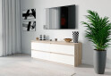 Зображення 2 - Тумба під ТВ Moreli Локі (Т223) з шухлядами 140 см дуб сонома / білий