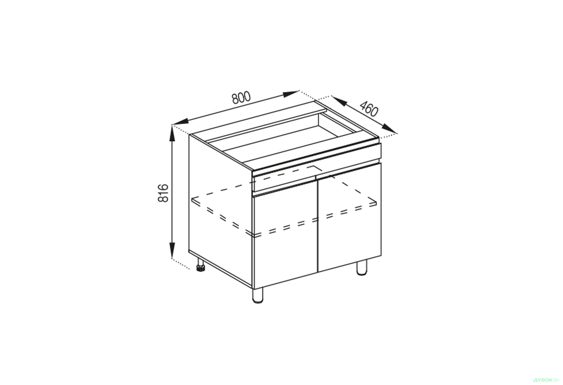 Н 80 ДШ LUX Тіна Світ Меблів - Зображення 1 Зображення 1 - Н 80 ДШ LUX Тіна Світ Меблів