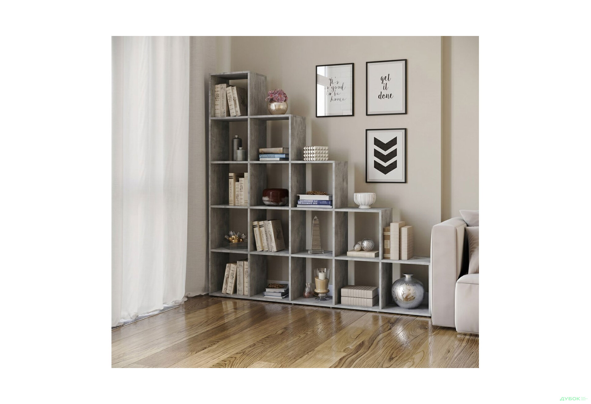 Изображение 2 - Стеллаж на 15 ячеек ST0017 178 см бетон