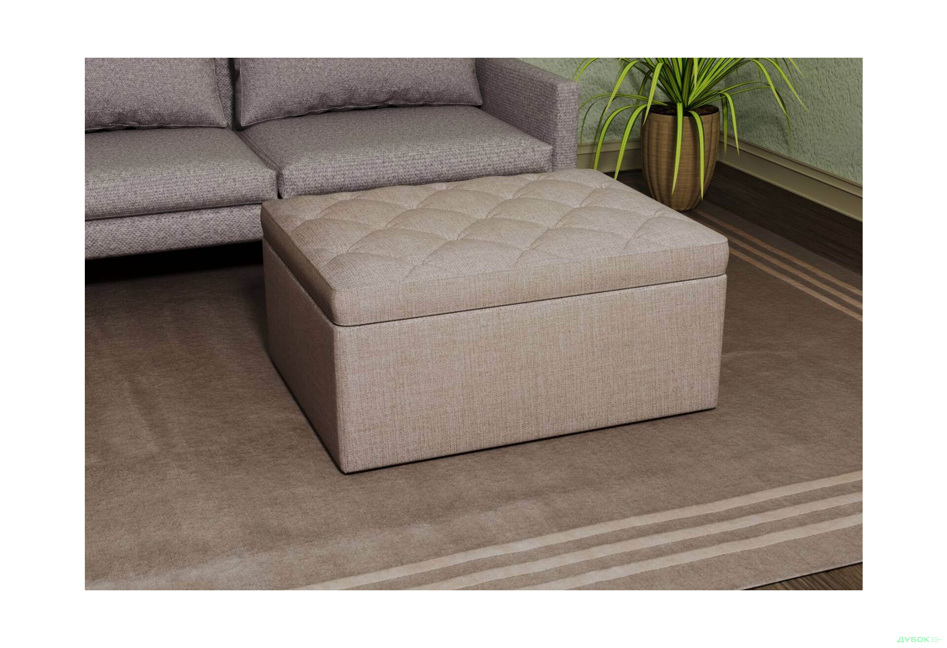 Пуф UMa Вест 90x70 см - Зображення 1 Зображення 1 - Пуф UMa Вест 90x70 см