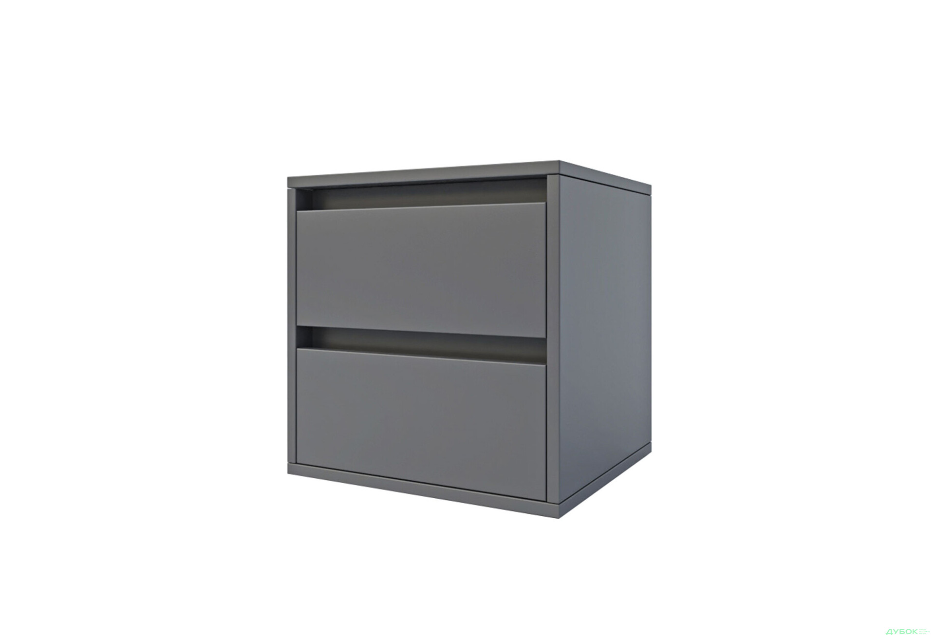 Зображення 1 - Тумба приліжкова Garant NV Ідея 2Я з 2 шухлядами 40 см Колір ДСП: графіт сірий